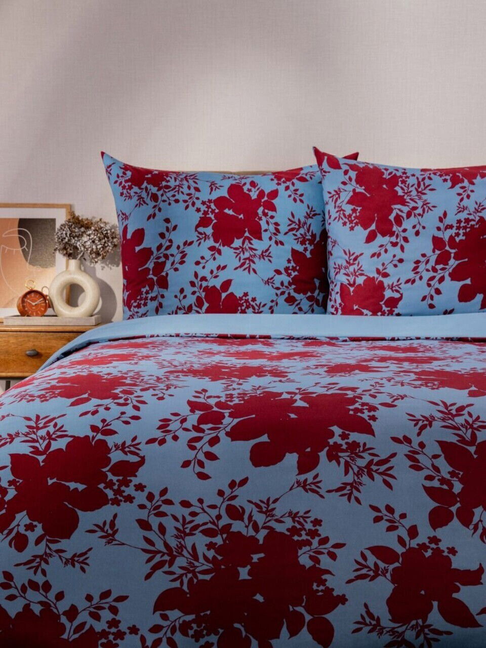 Lenjerie de pat dubla Megan, Homla, 3 piese, 160x200 cm, microfibra din poliester, multicolor