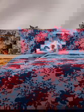 Lenjerie de pat dubla Megan, Homla, 3 piese, 160x200 cm, microfibra din poliester, multicolor