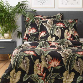 Lenjerie de pat dubla Belaga, Homla, 3 piese, 160x200 cm, microfibra din poliester, multicolor
