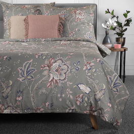 Lenjerie de pat dubla Claras, Homla, 3 piese, 160x200 cm, microfibra din poliester, multicolor