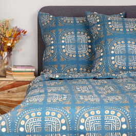 Lenjerie de pat dubla Losa, Homla, 3 piese, 160x200 cm, microfibra din poliester, multicolor