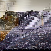 Lenjerie de pat pentru o persoana Lorret, Homla, 2 piese, 140x200 cm, microfibra din poliester, albastru