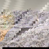 Lenjerie de pat pentru o persoana Lorret, Homla, 2 piese, 140x200 cm, microfibra din poliester, multicolor