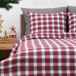 Lenjerie de pat King Size, Nilsa, Homla, 3 piese, 200x220 cm, bumbac, multicolor