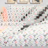 Lenjerie de pat dubla Narine, Homla, 3 piese, 160x200 cm, microfibra din poliester, multicolor