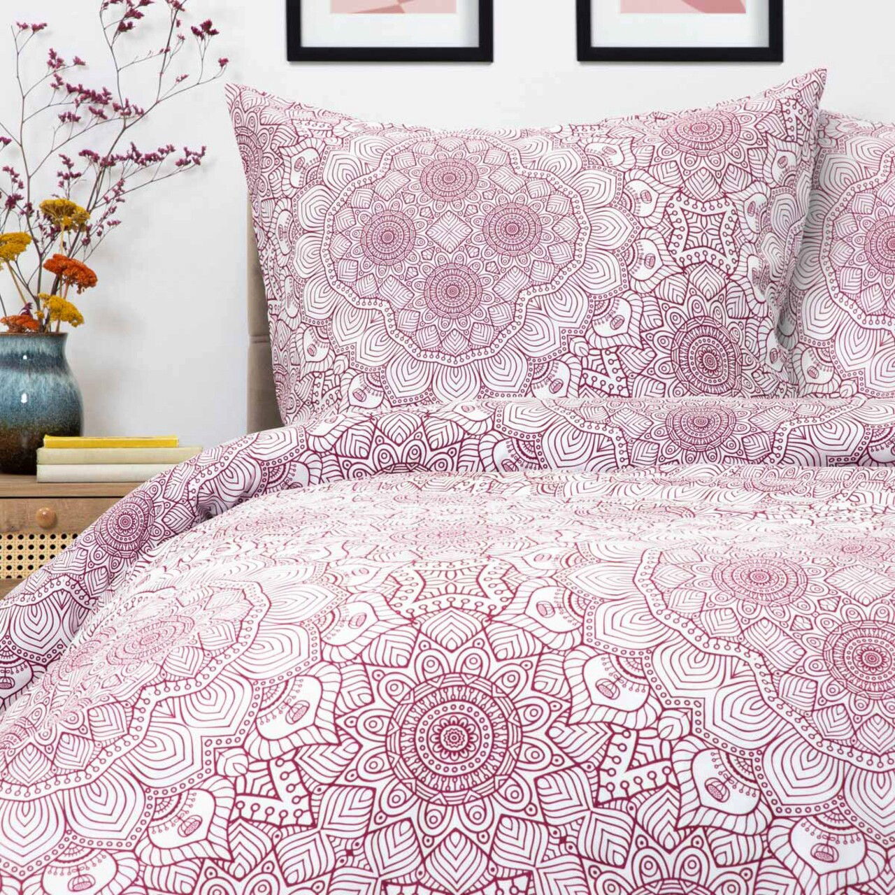 Lenjerie de pat pentru o persoana Calloway, Homla, 2 piese, 140x200 cm, microfibra din poliester, multicolor