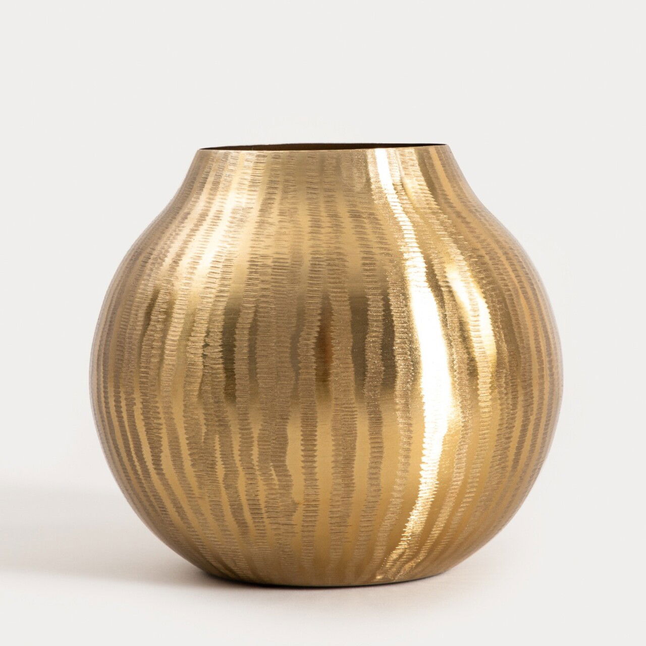 Vaza Girona, Homla, 20x15 cm, otel, auriu