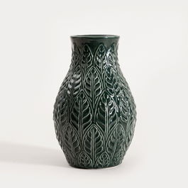 Vaza Natto, Homla, 24x15.5 cm, ceramica, verde