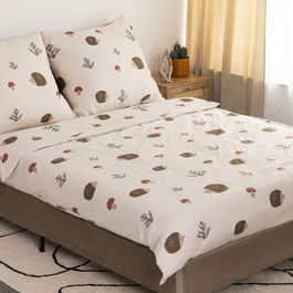 Lenjerie de pat dubla Herrison, Homla, 3 piese, 160x200 cm, microfibra din poliester, multicolor