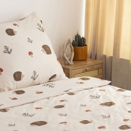 Lenjerie de pat pentru o persoana Herrison, Homla, 2 piese, 140x200 cm, microfibra din poliester, multicolor