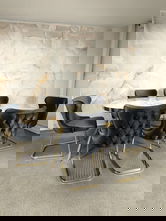 Set stella gri masa+ 6 scaune