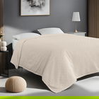 Cuvertura pique Single, Plain - Cream, ICF Bedroom, Bumbac