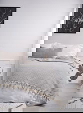Cuvertura matlasata dubla, Zigzag - Anthracite, ICF Bedroom, Bumbac