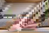 Cuvertura matlasata dubla, Russel - Pink, ICF Bedroom, Bumbac
