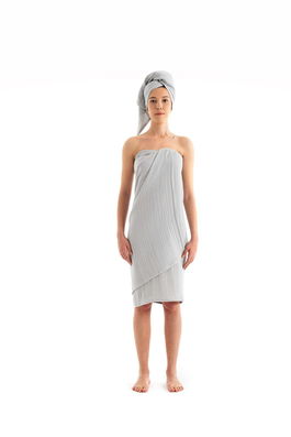 Set prosoape, L'essentiel Maison, Muslin, Gri