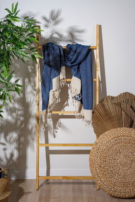 Prosop de plaja, L'essentiel Maison, Baliksirti, Albastru