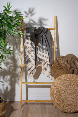 Prosop de plaja, L'essentiel Maison, New Diamond, Negru