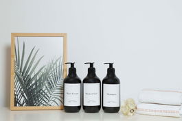 Set dozator de sapun, L'essentiel Maison, Trovesd1, Negru