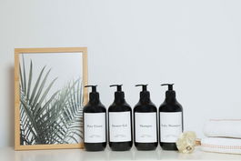 Set dozator de sapun, L'essentiel Maison, Trovesd2, Negru