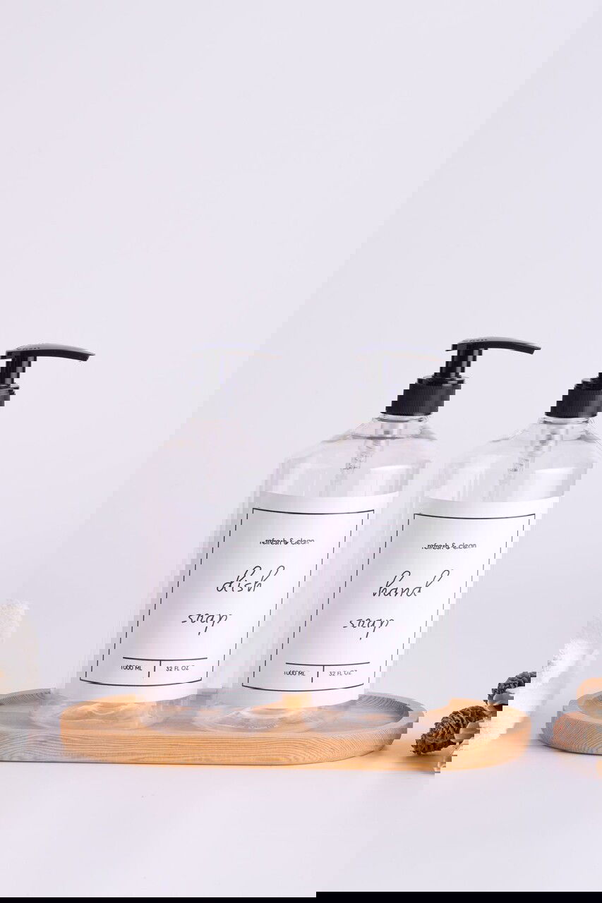 Set dozator de sapun, L'essentiel Maison, Troveşs1, Transparent