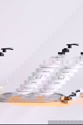 Set dozator de sapun, L'essentiel Maison, Troveşs1, Transparent