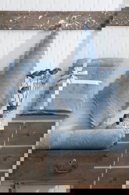 Set prosoape, Eponj Home, DS, Bumbac, Albastru indigo