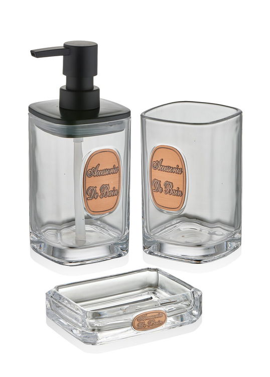 Dozator sapun lichid, L'essentiel Maison, BNY0030, Transparent