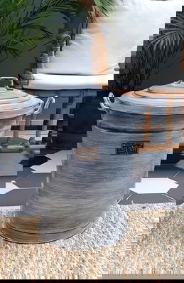 Cos depozitare, STN0006, 47x41x55 cm, Metal, Piatra