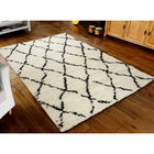 Covor, G0276M, 120x180 cm, Polipropilena, Crem/Negru