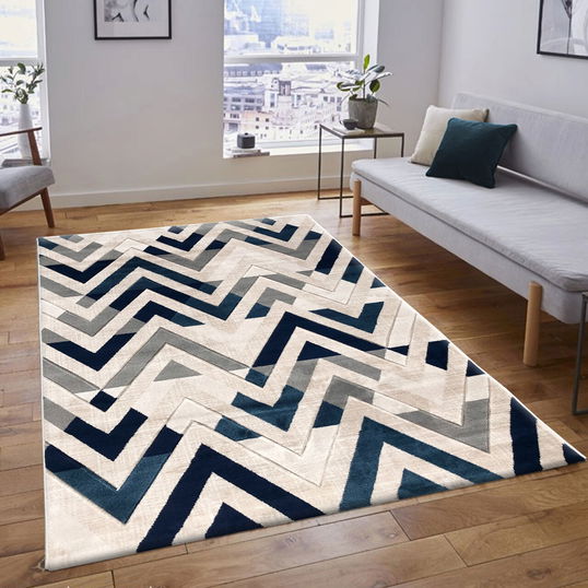 Covor, H776, 150x230 cm, Polipropilena, Albastru