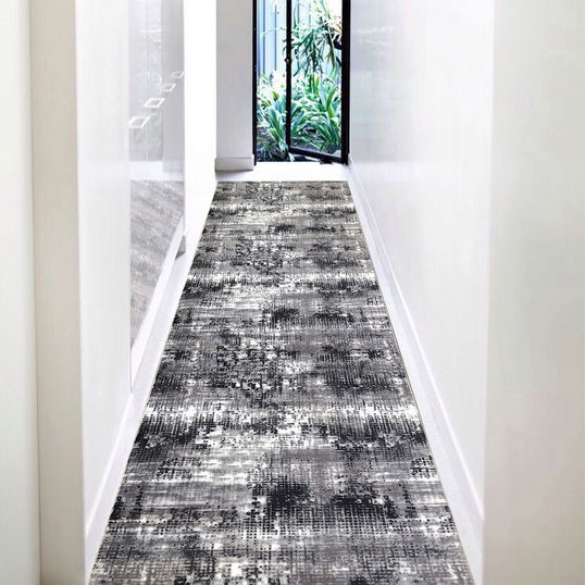 Covor, 1038, 80x200 cm, Poliester, Antracit / Gri