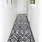 Covor, 1075, 80x200 cm, Poliester, Alb/Negru