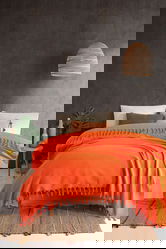 Cuvertura Double Pique, 200x230 cm, amestec bumbac, Sidney, Viaden, portocaliu
