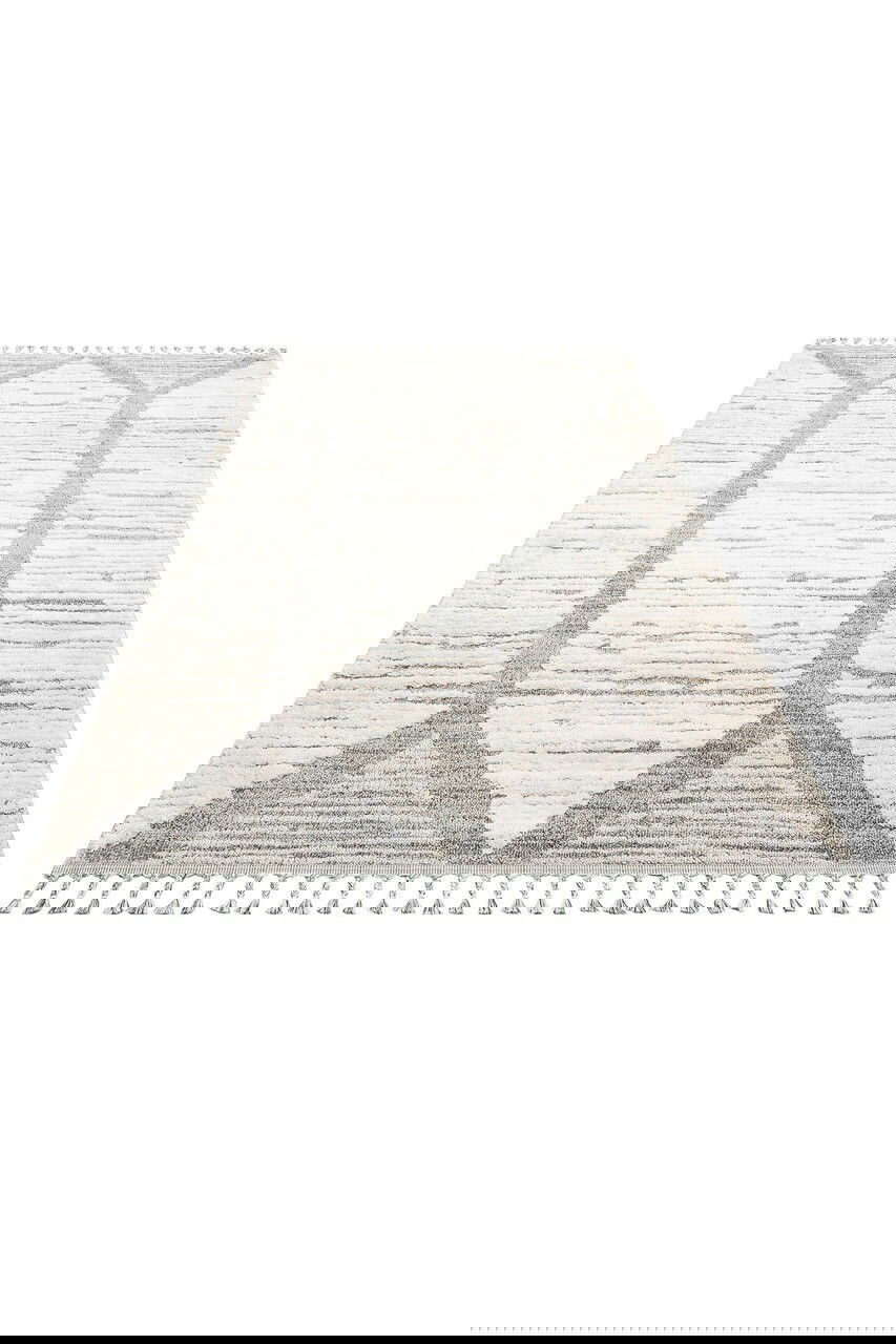 Covor, Sdy 01, 80x150 cm, Polipropilena, Alb/Gri