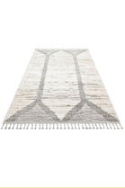 Covor, Sdy 01, 80x150 cm, Polipropilena, Alb/Gri