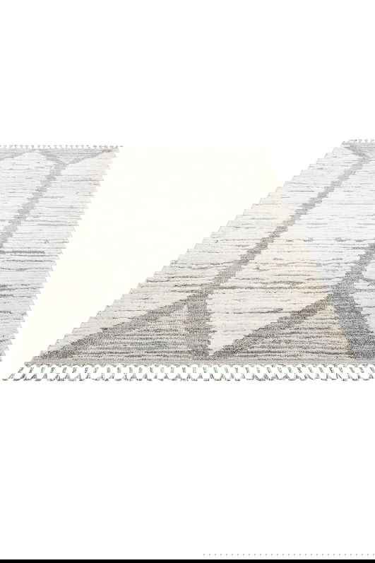 Covor, Sdy 01, 80x150 cm, Polipropilena, Alb/Gri