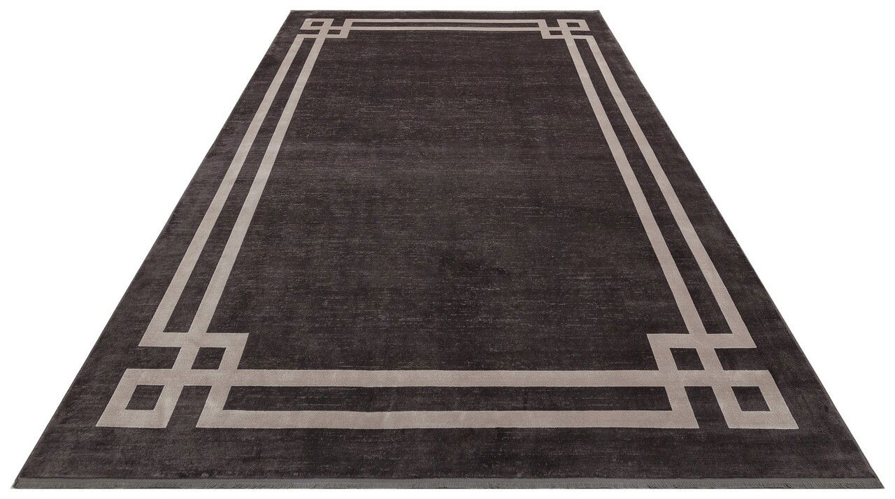 Covor, Lug 01 Antrasit Grey , 80x150 cm, Viscoza, Gri