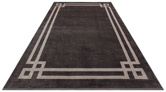 Covor, Lug 01 Antrasit Grey , 80x150 cm, Viscoza, Gri