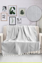 Patura, Viaden, 372VDN1106, 170 x 230 cm, bumbac, gri deschis