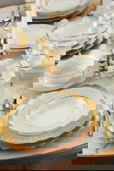 Serviciu de masa 62 piese BNOLY62YT43011381, Kutahya Porselen, ceramica, multicolor