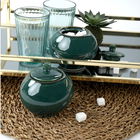 Set boluri de zahăr din ceramică, Hermia, 275KRM1312, Dishwasher - safe up to 60 °C / Microwave - safe, Verde