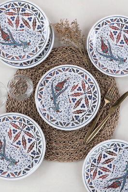 Set farfurii pentru desert, Keramika, 275KRM1371, Ceramica, Alb