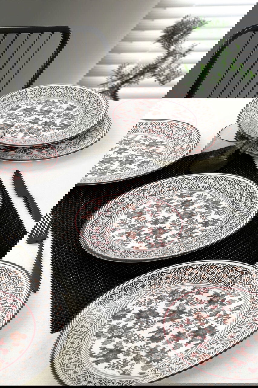 Set platouri servire, Keramika, 275KRM1347, Ceramica, Alb