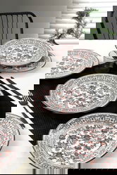Set platouri servire, Keramika, 275KRM1347, Ceramica, Alb