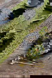 Traversa de masa, SX - Kitchen, 626SRT1145, Poliester , Dimensiune: 45 x 150 cm (1 bucată), Verde