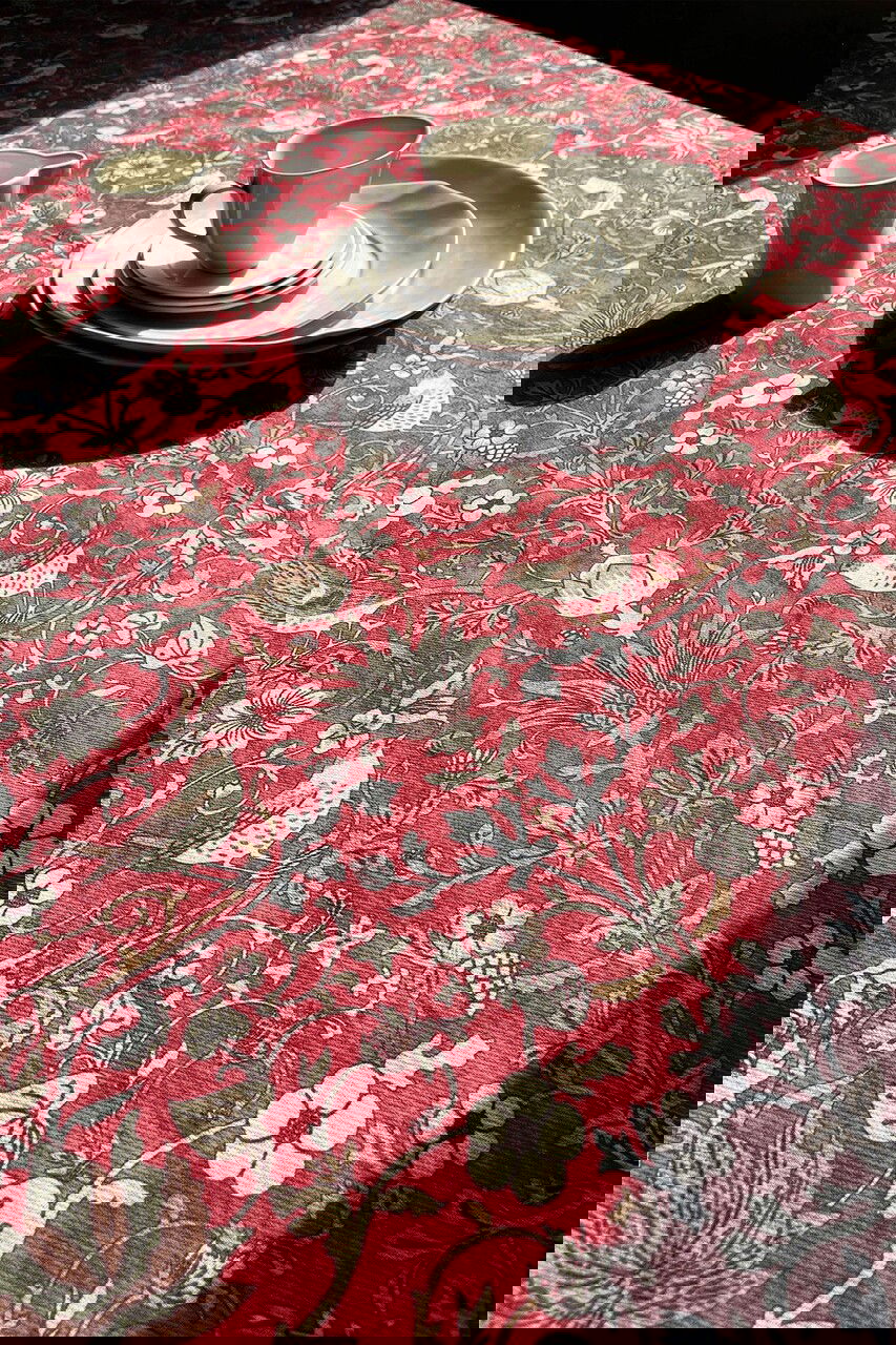 Fata de masa, SX - Kitchen, 626SRT1115, Poliester , Dimensiune: 135 x 200 cm (1 bucată), Rosu claret