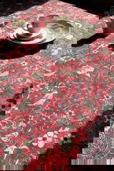 Fata de masa, SX - Kitchen, 626SRT1115, Poliester , Dimensiune: 135 x 200 cm (1 bucată), Rosu claret