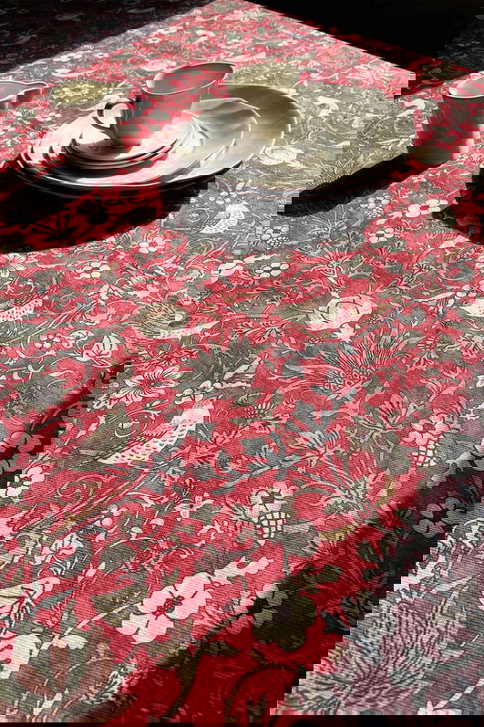 Fata de masa, SX - Kitchen, 626SRT1115, Poliester , Dimensiune: 135 x 200 cm (1 bucată), Rosu claret