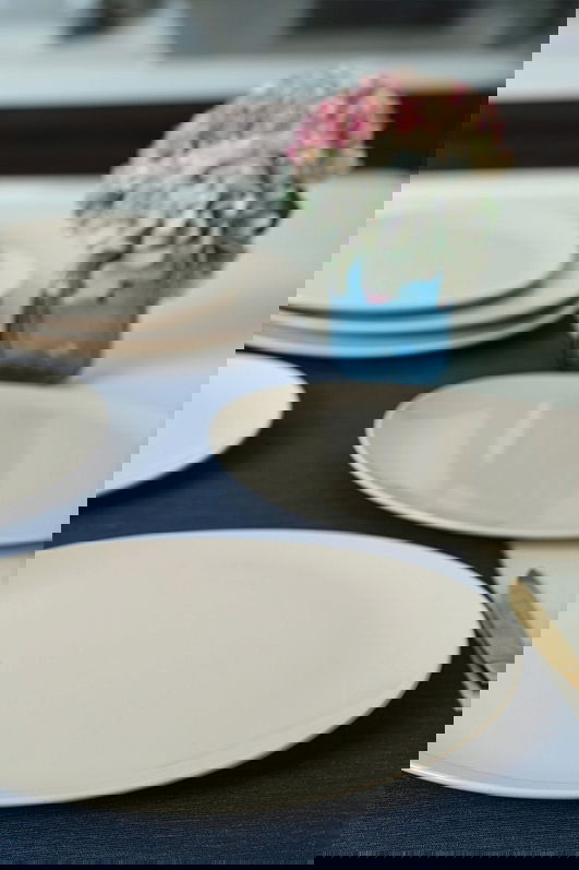 Set platouri servire, Keramika, 275KRM2160, Ceramica , Nu absoarbe apa, Crem