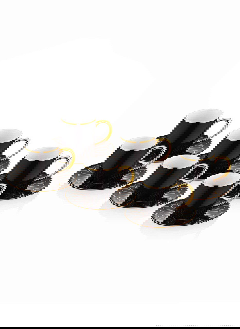 Set cesti de cafea, Mia, 742TMA7541, Sticla, Multicolor